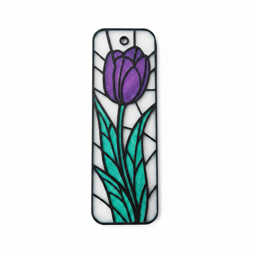 Bookmark | Purple Tulip