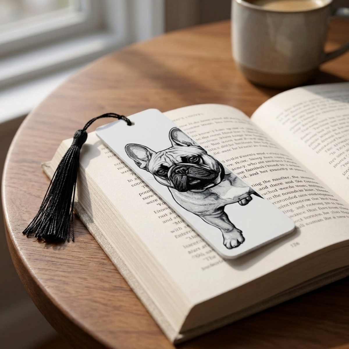 French Bulldog Bookmark | Dog Lover Gift | Textured Artwork