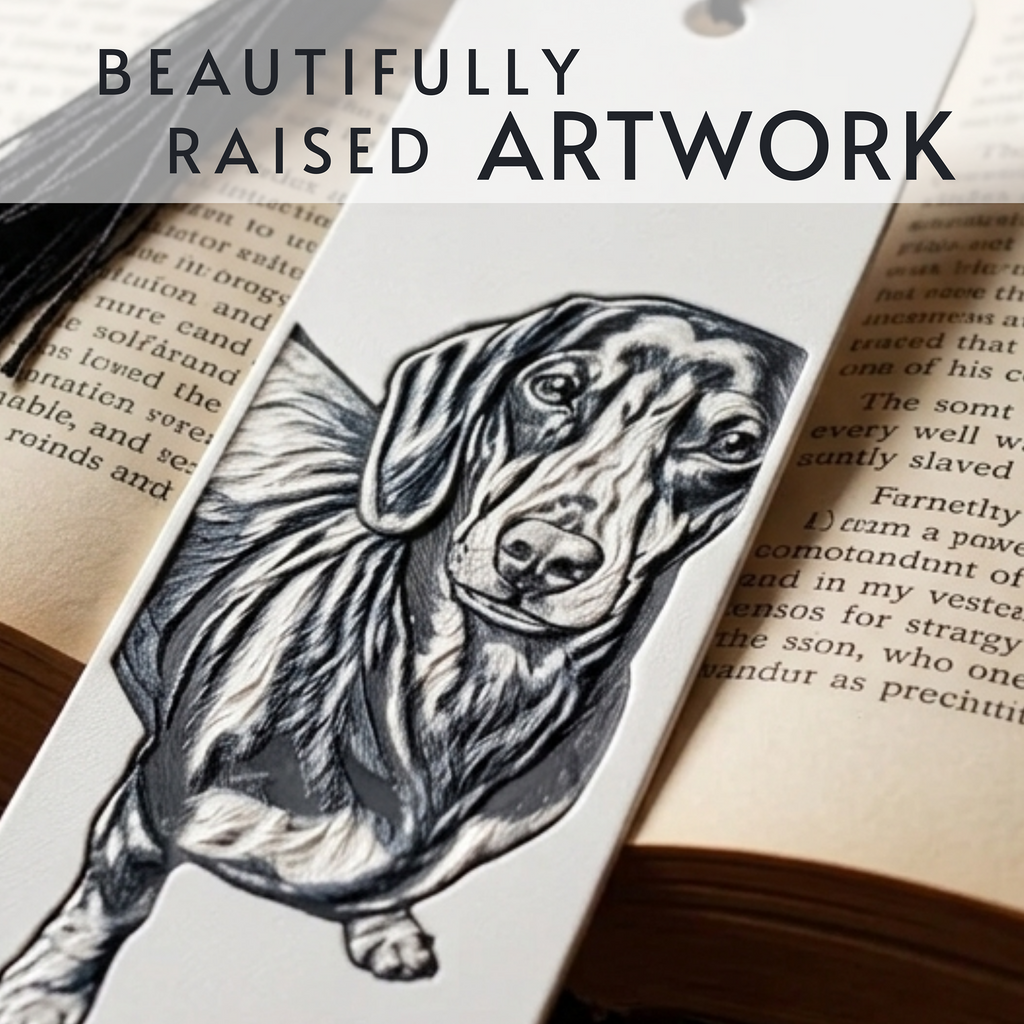 Dachshund Dog Bookmark | Dog Lover Gift | Textured Artwork