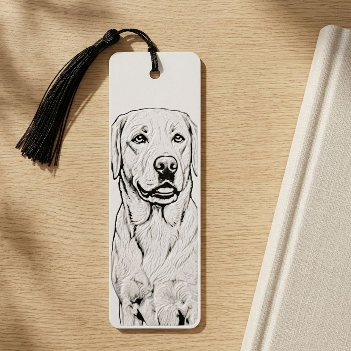 Labrador Retriever Dog Bookmark | Dog Lover Gift | Textured Artwork