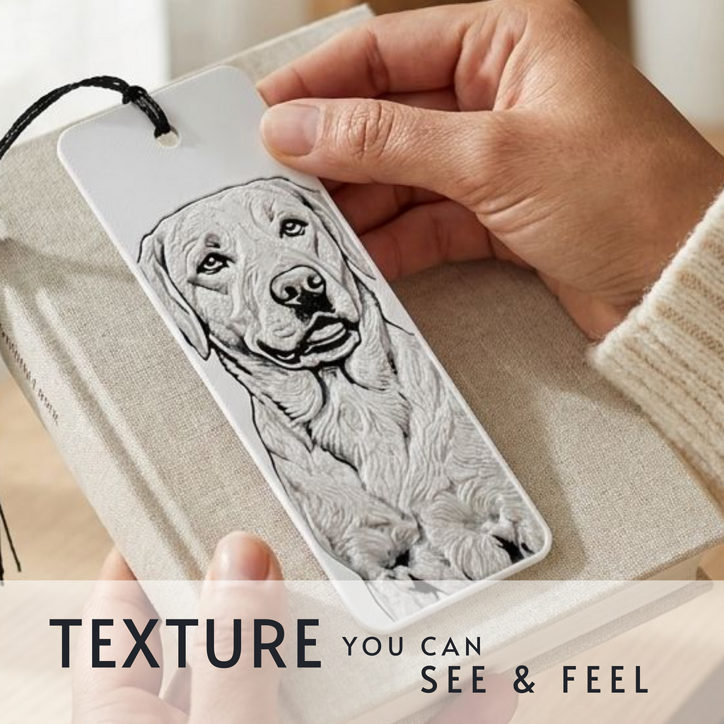 Labrador Retriever Dog Bookmark | Dog Lover Gift | Textured Artwork