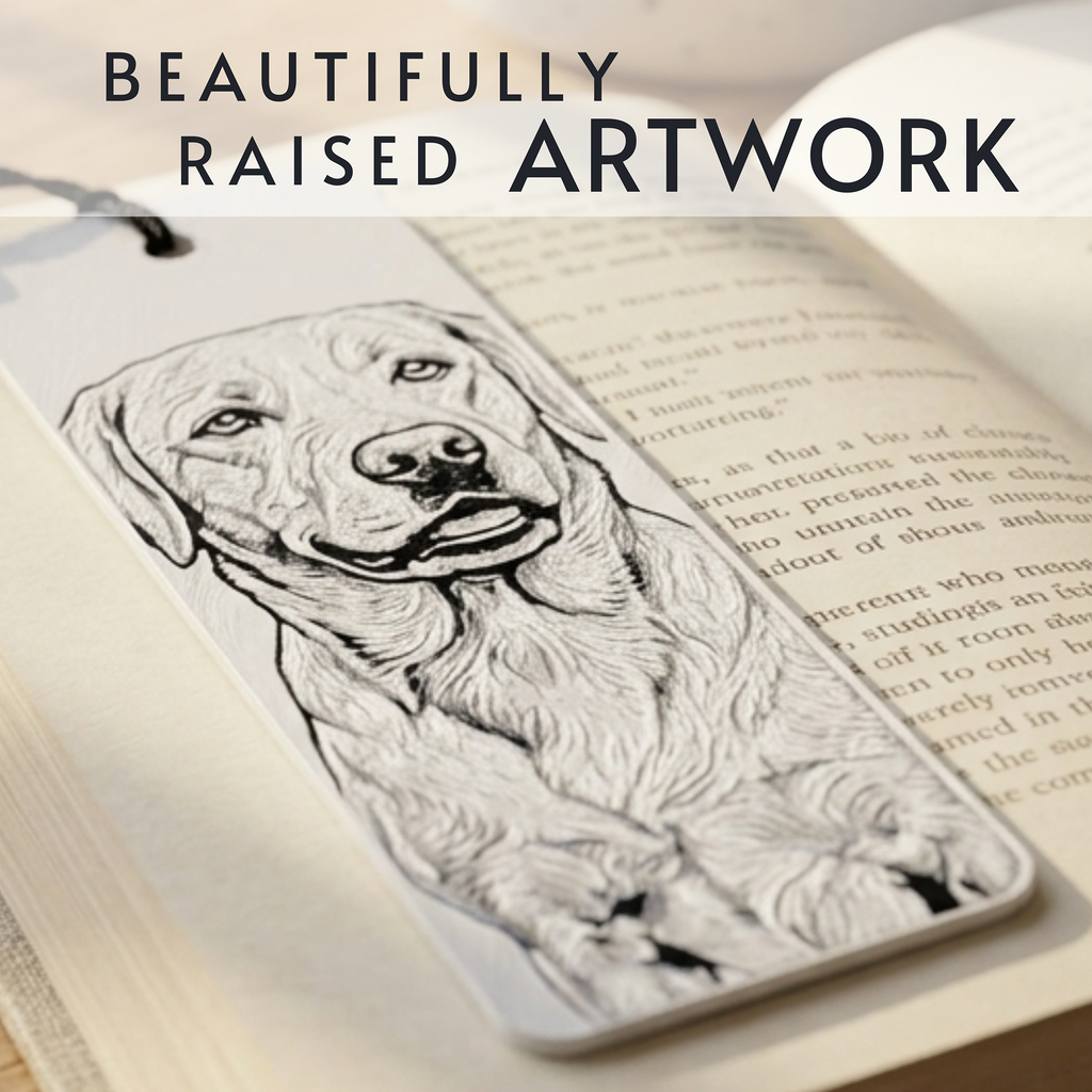 Labrador Retriever Dog Bookmark | Dog Lover Gift | Textured Artwork