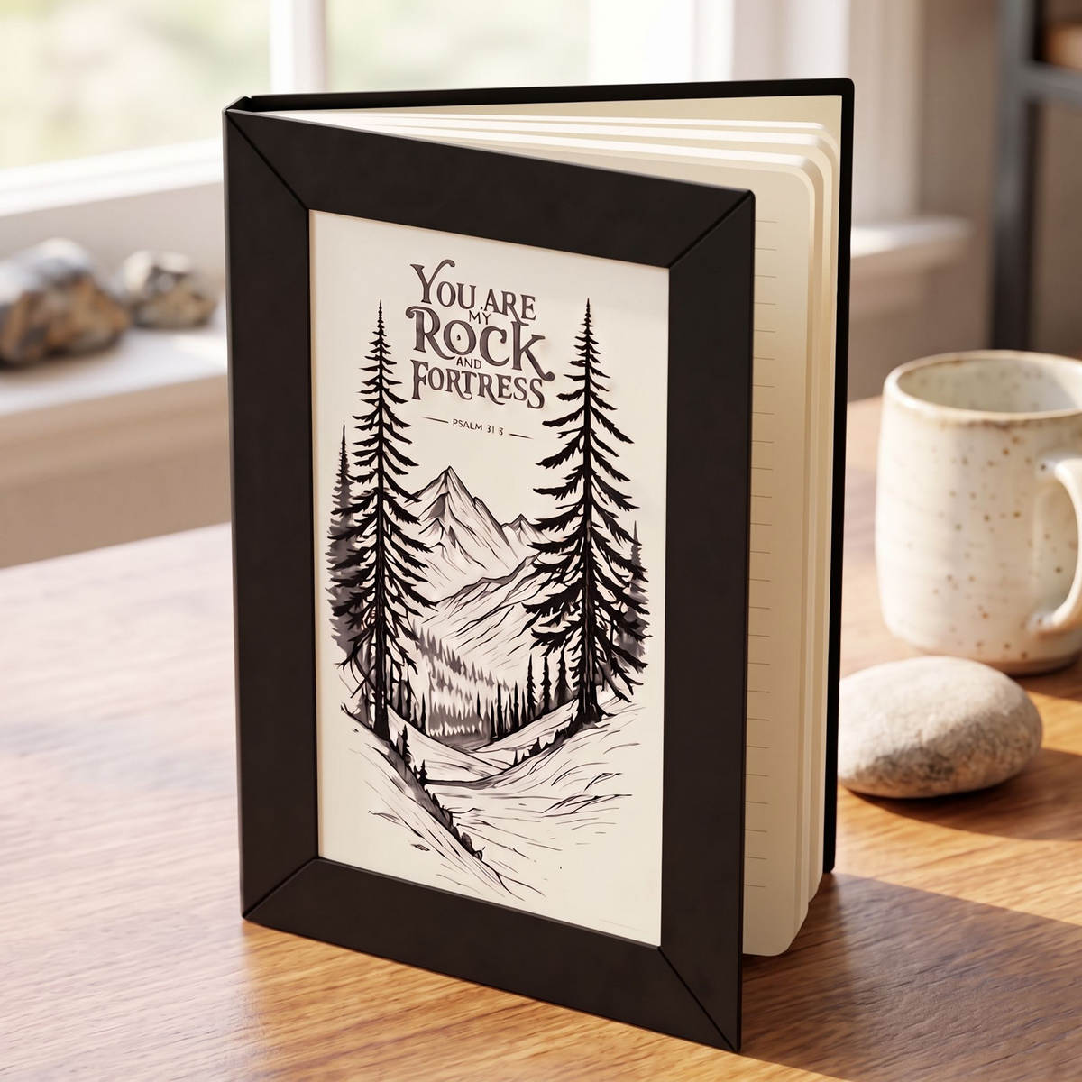 Premium Refillable Journal | Textured Art Cover | Functional Desk Decor Gift