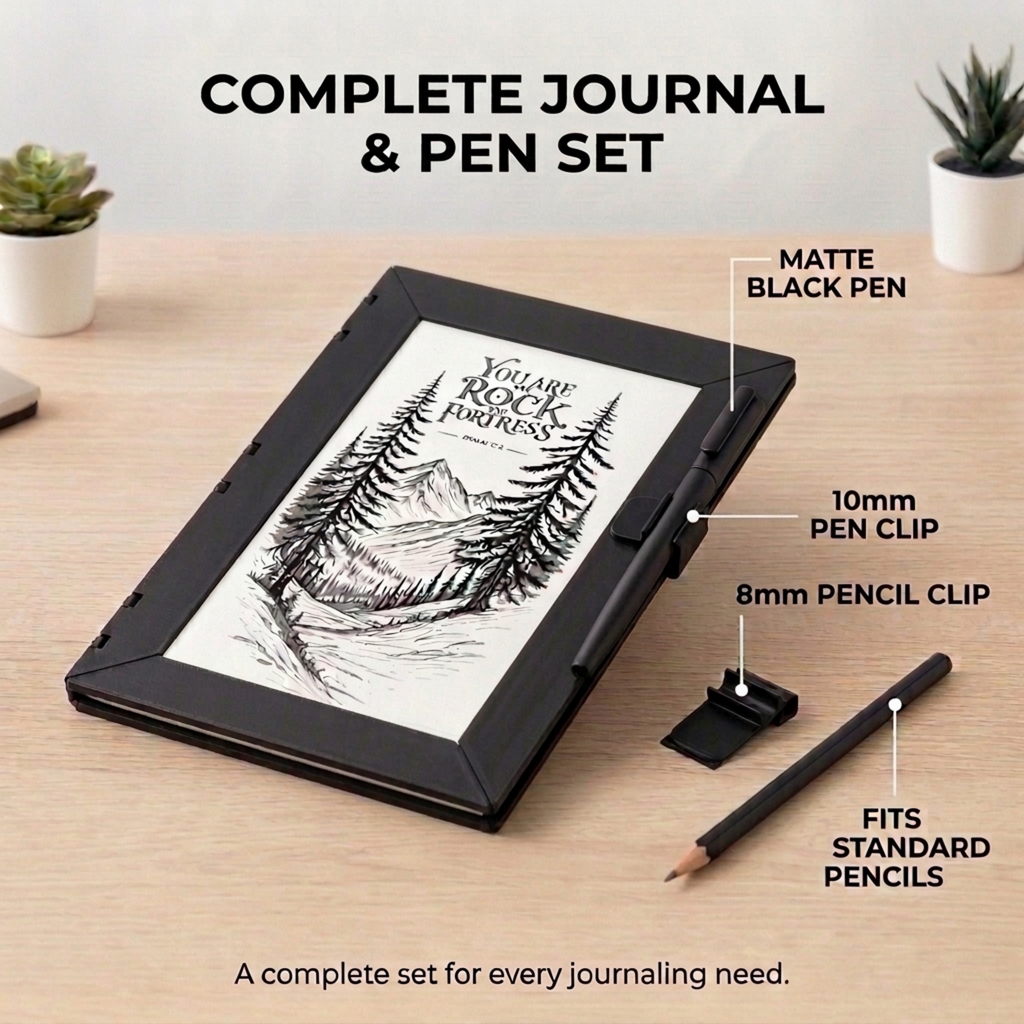 Premium Refillable Journal | Textured Art Cover | Functional Desk Decor Gift