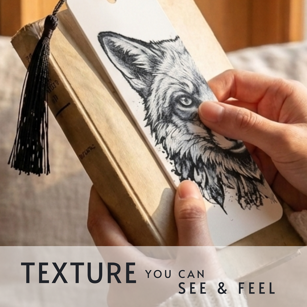 Watchful Fox Bookmark | Nature Lover Gift | Textured Artwork