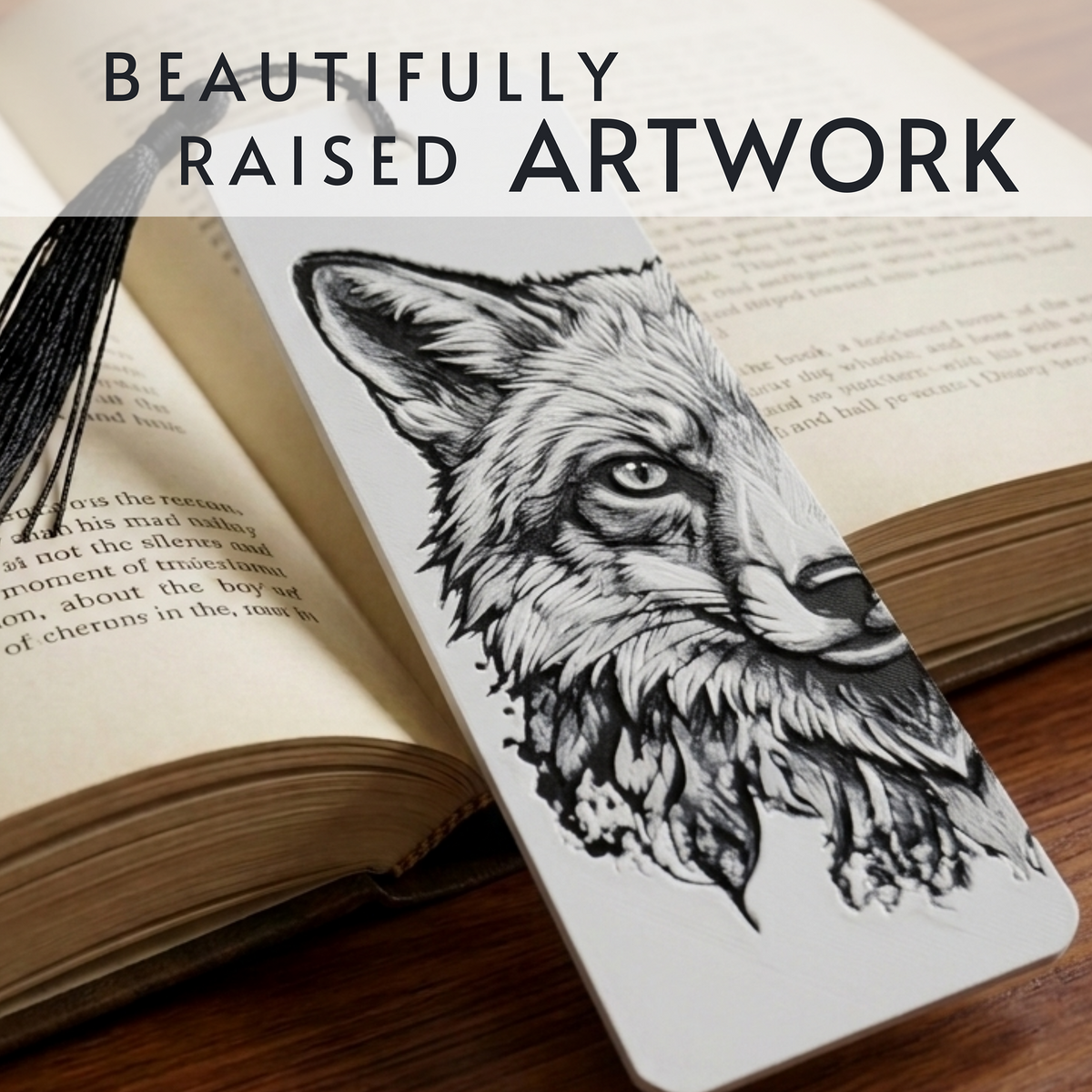 Watchful Fox Bookmark | Nature Lover Gift | Textured Artwork