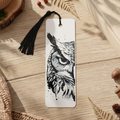 Wise Owl Bookmark | Nature Lover Gift | Textured Artwork